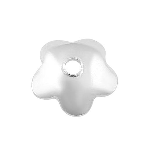 Sterling Silver Bead Cap Flower 5mm - PACK OF 25