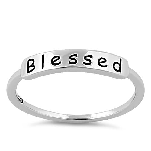 Sterling Silver "Blessed" Ring