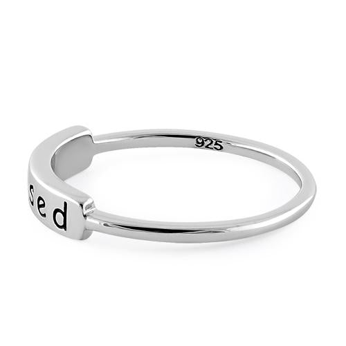 Sterling Silver "Blessed" Ring