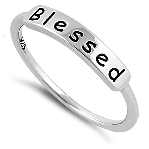 Sterling Silver "Blessed" Ring