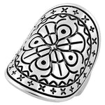 Sterling Silver Bohemian Shield Ring