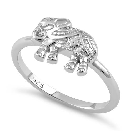 Sterling Silver Boho Elephant Ring