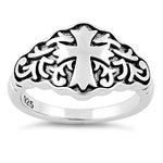 Sterling Silver Blood Cross Ring