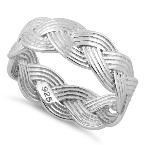 Sterling Silver Braided Band Ring