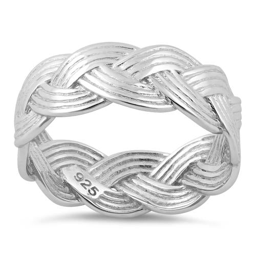 Sterling Silver Braided Band Ring