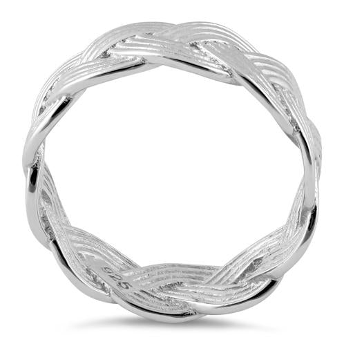 Sterling Silver Braided Band Ring