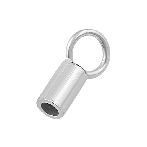 Sterling Silver Brite End Cap 3mm - PACK OF 6
