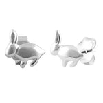Sterling Silver Bunny Rabbit Earrings