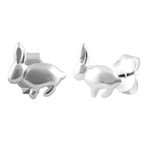 Sterling Silver Bunny Rabbit Earrings