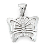 Sterling Silver Butterfly Cut Pendant