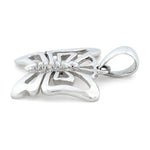 Sterling Silver Butterfly Cut Pendant