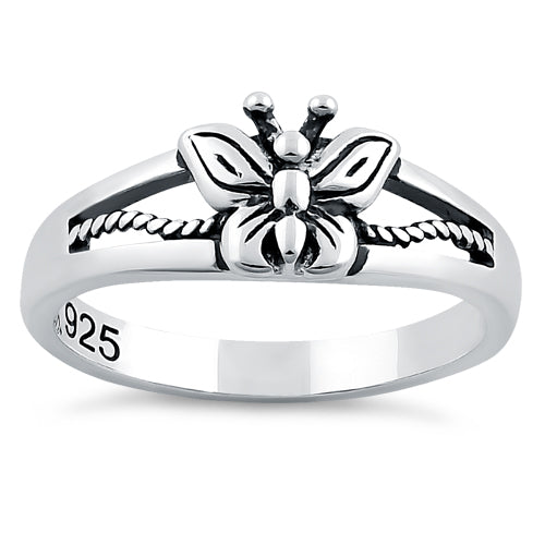 Sterling Silver Butterfly Ring