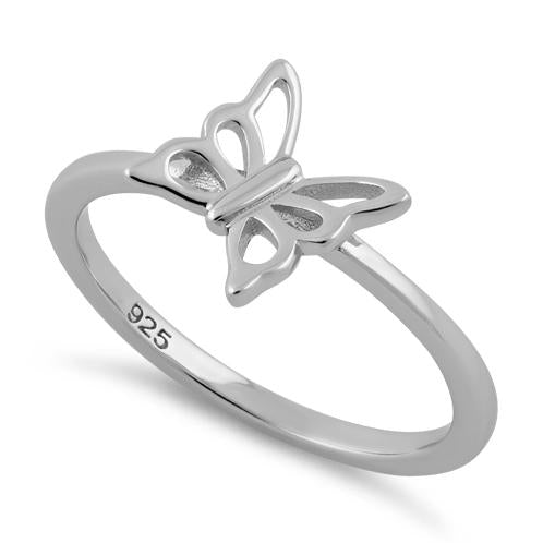 Sterling Silver Butterfly Ring