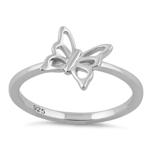 Sterling Silver Butterfly Ring