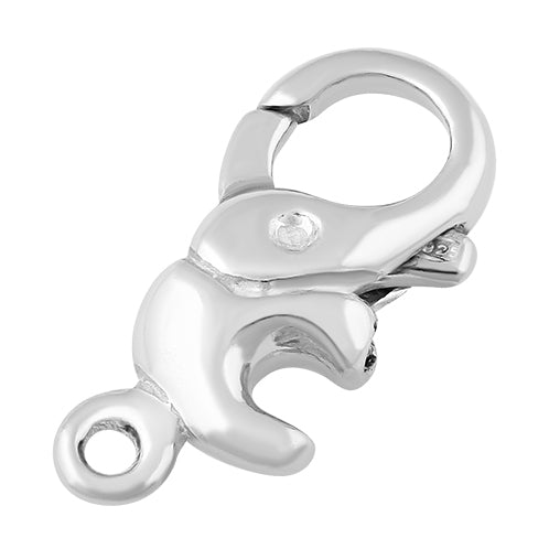 Sterling Silver Elephant Clasp Lock 20mm