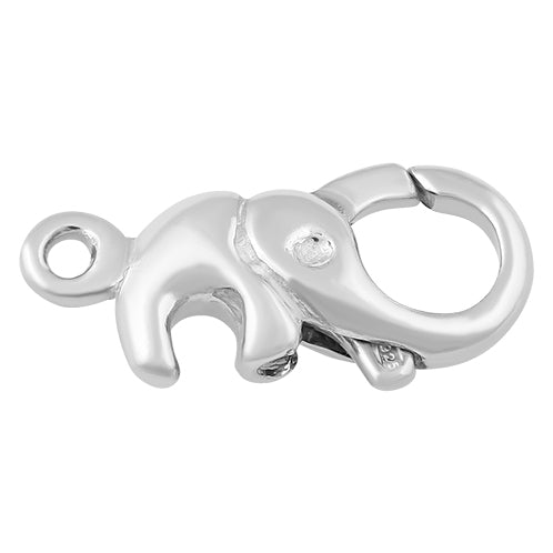 Sterling Silver Elephant Clasp Lock 20mm