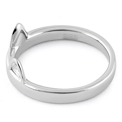 Sterling Silver Cat Ear Ring