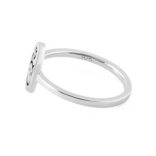 Sterling Silver Cat Love Ring