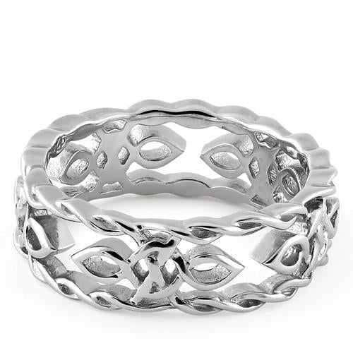 Sterling Silver Celtic Autumn Eternity Ring