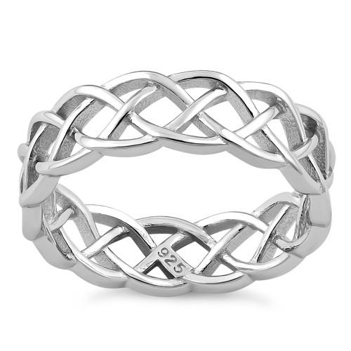 Sterling Silver Celtic Braided Band Ring