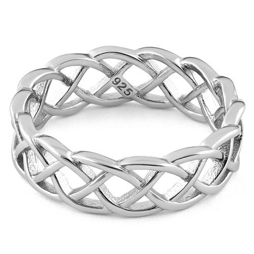 Sterling Silver Celtic Braided Band Ring