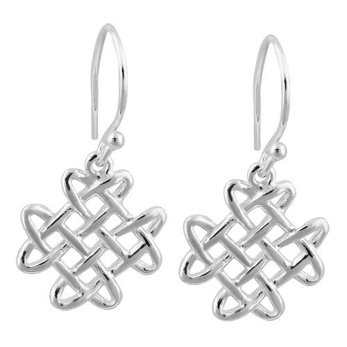 Sterling Silver Celtic Knot Hook Earrings