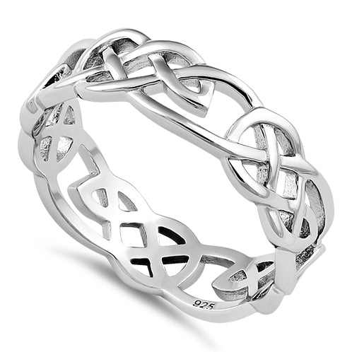 Sterling Silver Celtic Pattern Ring
