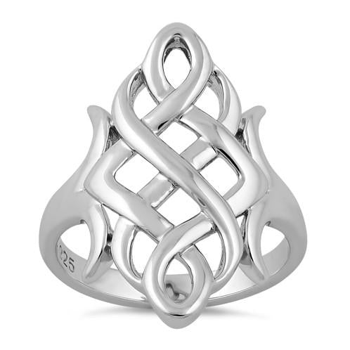 Sterling Silver Celtic Swirl Ring