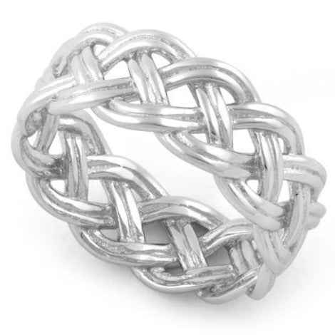 Sterling Silver Celtic Woven Ring