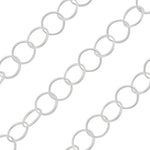 Sterling Silver Chain Round Twisted 3.5mm (sold by the foot)