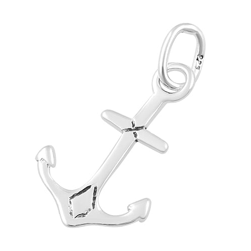 Sterling Silver Charm Anchor 9 x 15mm - PACK OF 2