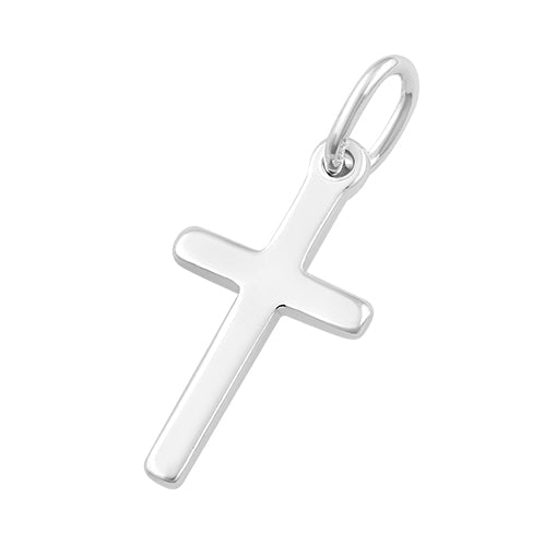 Sterling Silver Charm Cross 10 x 19mm - PACK OF 2
