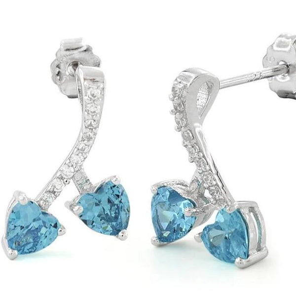 Blue CZ Earrings