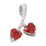 Red CZ Hearts