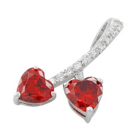 Red CZ Hearts