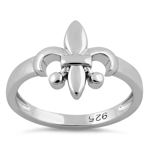 Sterling Silver Classic Fleur de Lis Ring