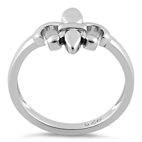 Sterling Silver Classic Fleur de Lis Ring