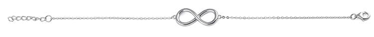 Sterling Silver Classic Infinity Bracelet
