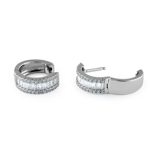 Sterling Silver Clear CZ Earrings
