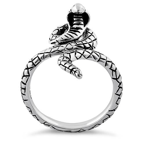 Sterling Silver Cobra Snake Ring