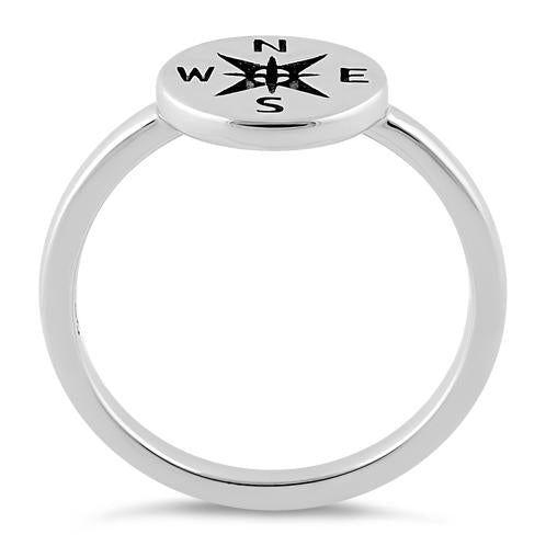 Sterling Silver Compass Ring