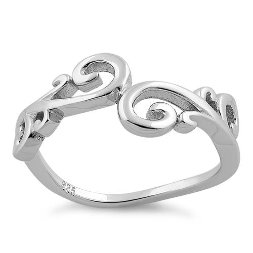 Sterling Silver Connecting Vines Ring