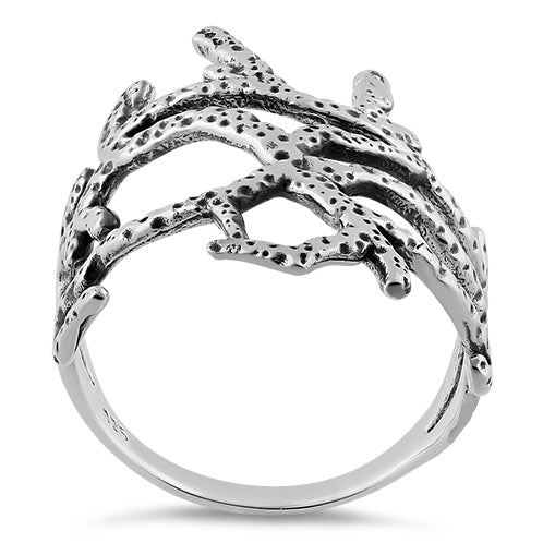 Sterling Silver Coral Reef Ring