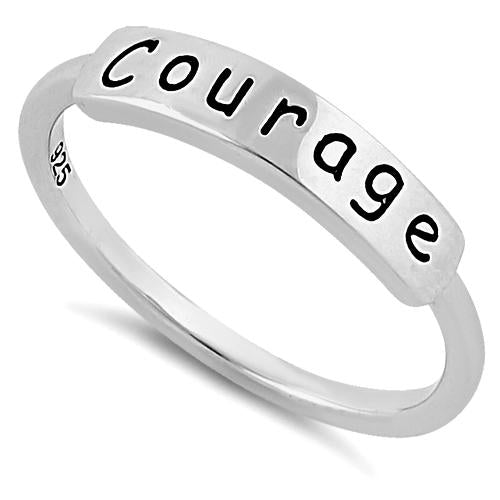 Sterling Silver "Courage" Ring