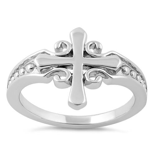 Sterling Silver Cross Ring