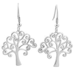 Sterling Silver Storybook Tree of Life Hook Earrings