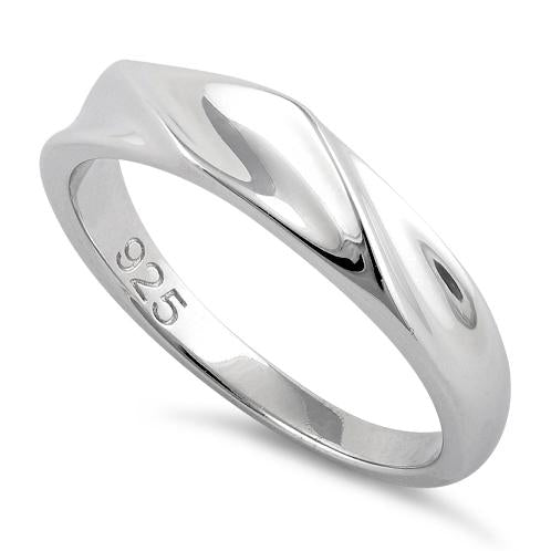 Sterling Silver Curvey Top Ring