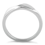 Sterling Silver Curvy Top Ring