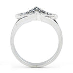 Sterling Silver Diamond Marcasite Ring