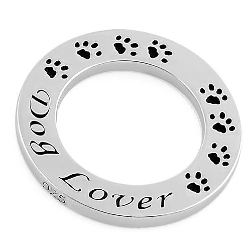 Sterling Silver 'Dog Lover' Pendant